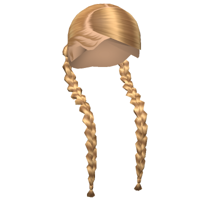 Braided Pigtails In Blonde Roblox