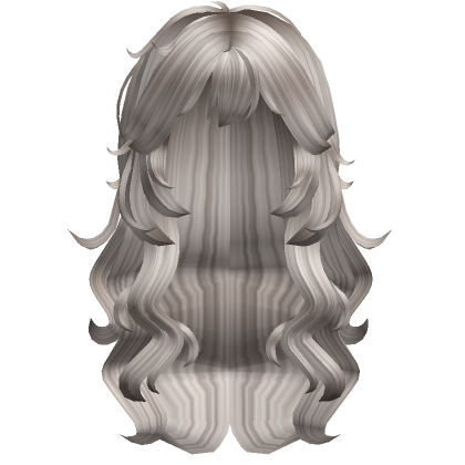 Wavy Grunge Messy Cute Hair Ash Blonde Roblox