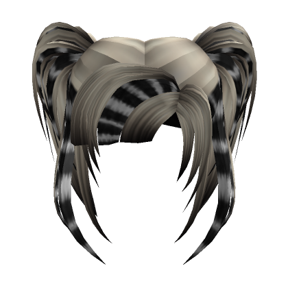 Blonde Dark Emo Raccoon With Pigtails Hair Roblox