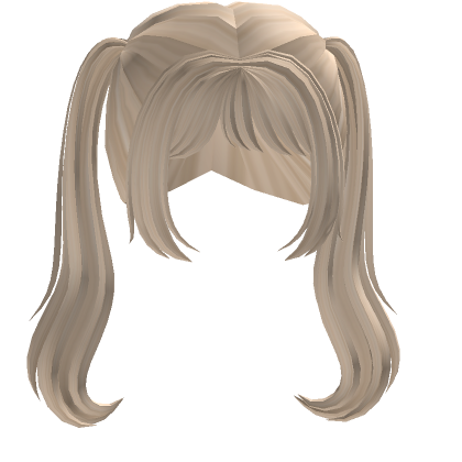 Kawaii Pigtails W Bangs In Blonde Roblox Item Rolimon S