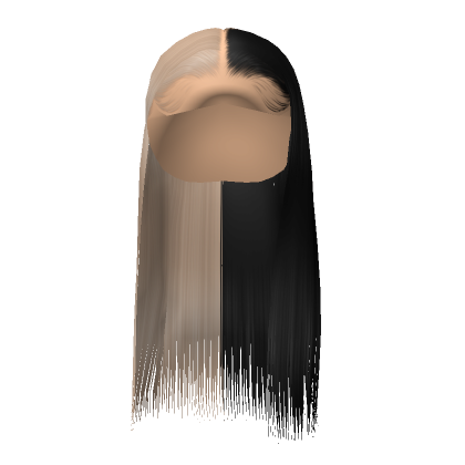 Middle Part Silk Press Blonde Black Roblox