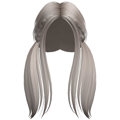 Preppy Low Braided Wispy Pigtails Ash Blonde Roblox