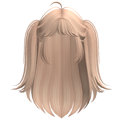 Half Up Preppy Pigtails W Cute Bangs Blonde Roblox