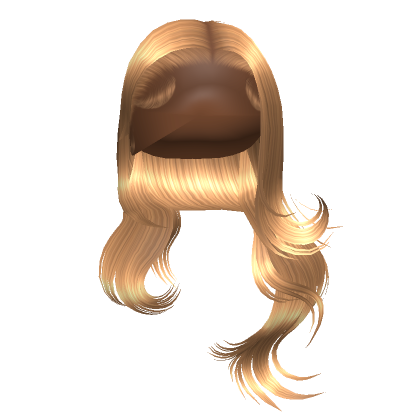Flowy Middle Part In Blonde Roblox