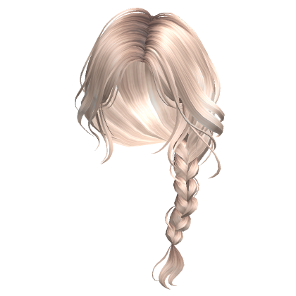 Braided Ponytail Platinum Blonde Roblox
