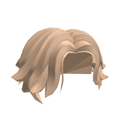 Blonde Messy Wavy Middle Part Roblox