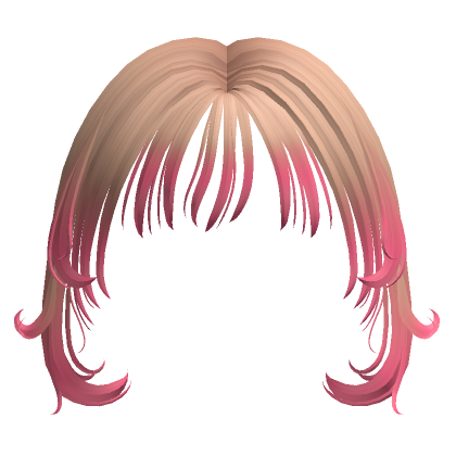 Hime Wispy Bangs In Blonde N Pink Roblox