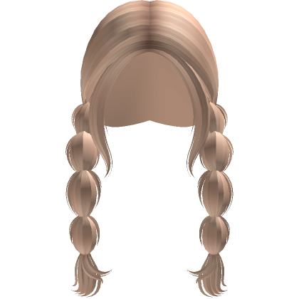 Messy Fluffy Bubble Braid Pigtails Blonde Roblox