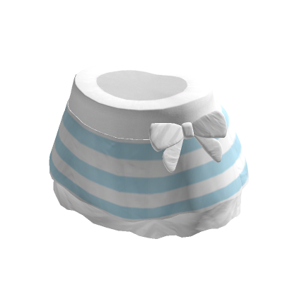 Cute Doll Bikini Skirt Blue Stripe Roblox