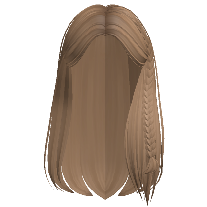 Long Preppy Middle Part W Side Braid Dark Blonde Roblox