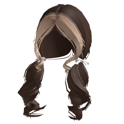 Cottage Core Pigtails W Ribbons Blonde Brown Roblox