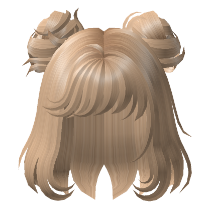 Dirty Blonde Cute Messy Space Buns Roblox