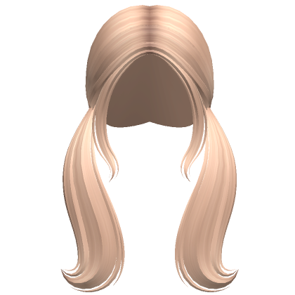 Long Preppy Sleek Curled Pigtails Blonde Roblox