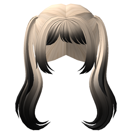 Cute Blonde Aesthetic Curled Pigtails W Highlights Roblox