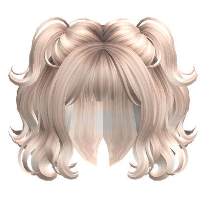 Half Up Pigtails Platinum Blonde Roblox