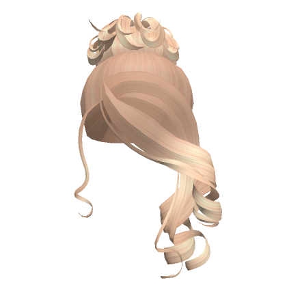 Blonde Curly Messy Bun W Swoop Bangs S Code Price Rblxtrade
