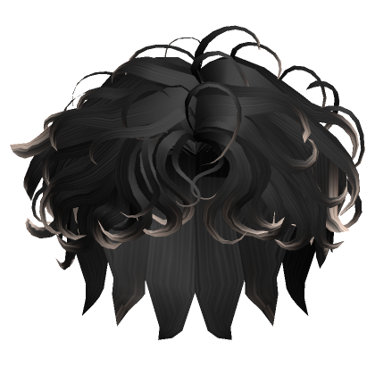 Curly Middle Part Hair In Black Blonde Roblox