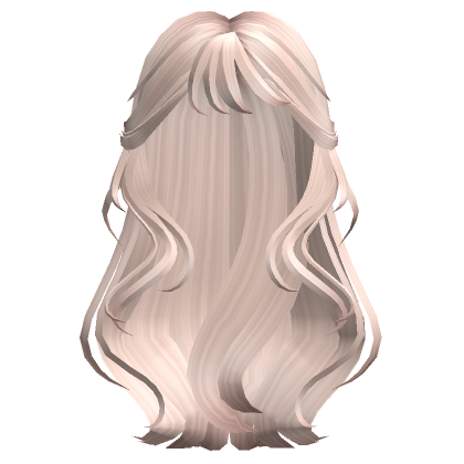 Flowy Aesthetic Wavy Split Bangs Platinum Blonde Roblox