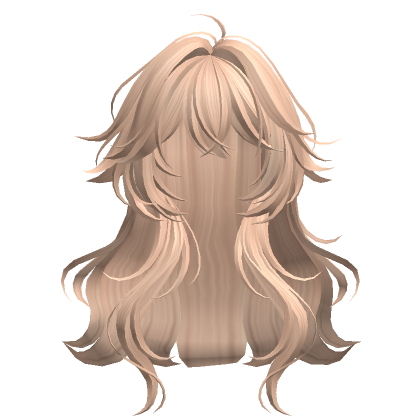 Blonde Anime Loose Wavy Hair Roblox