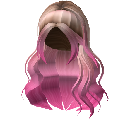 Wavy Princess Ponytail In Blonde And Pink Roblox