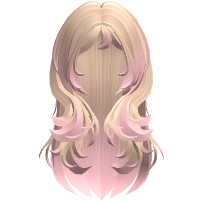 Messy Grunge Hair Blonde To Pink Roblox