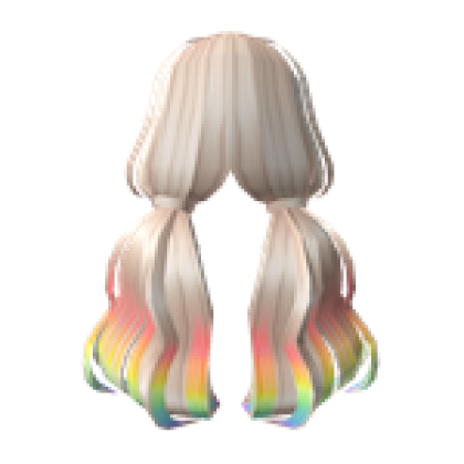 Dream Girl Low Pigtails Blonde To Rainbow Roblox