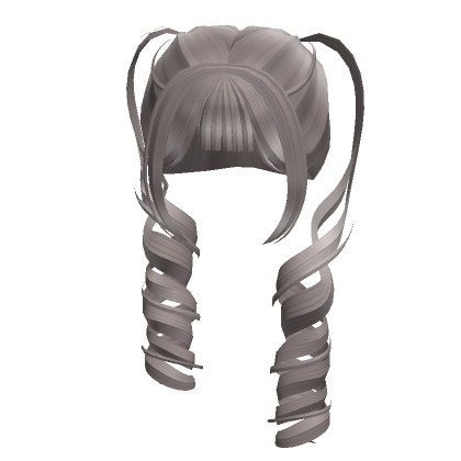 Cute Loose Spiral Curl Pigtails Ash Blonde Roblox