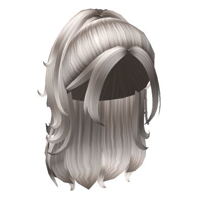 Wavy High Ponytail Hair In Ash Blonde Roblox