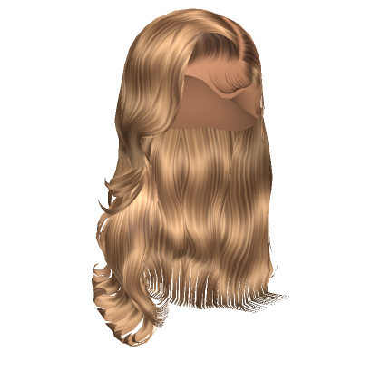 퓖 Blonde Balayage Wavy Side Part Blowout Roblox