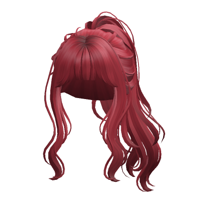 Wavy Ponytail Red Roblox Item Rolimon S