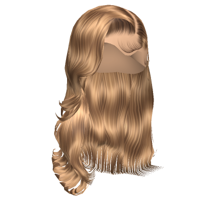 퓖 Blonde Balayage Wavy Side Part Blowout Roblox