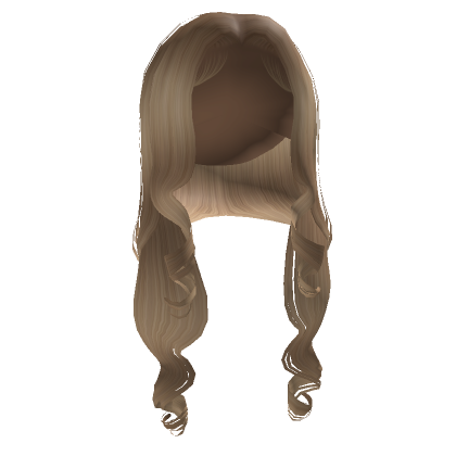 Middle Part W Curled Ends Blonde Roblox