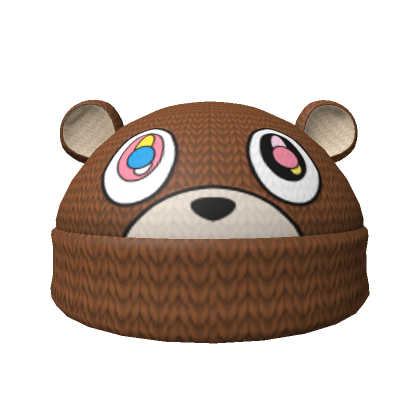 🐻 Y2K KANYE DROPOUT BEAR BEANIE | Roblox Item - Rolimon's