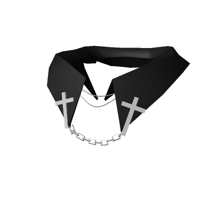 Black Cross Chain Collar 3.0 | Roblox Item - Rolimon's