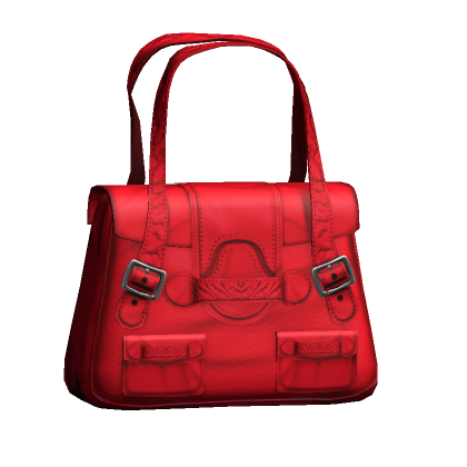 Cute Aesthetic Y2K Leather Hand Bag in Red