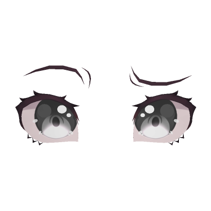 Grey Anime Eyes 01 - Confusion | Roblox Item - Rolimon's