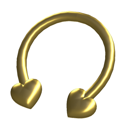 Roblox Item Gold Heart Nose Ring 1.0