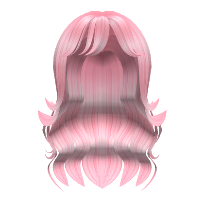 Roblox Item Pink Long Wavy Hair