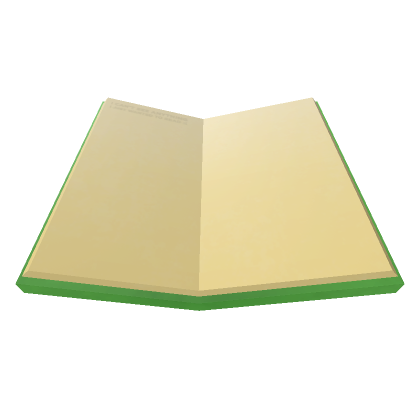 Roblox Item Green Book on the Face