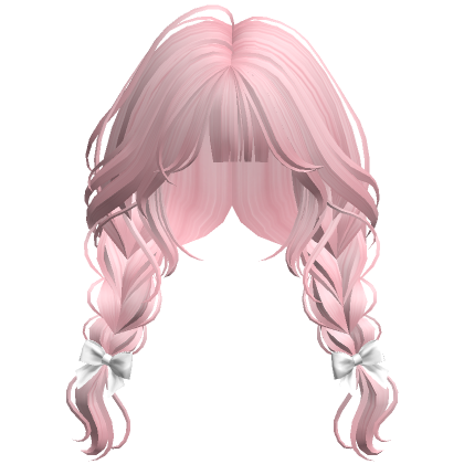 Cute Fluffy Pigtails(Sky Blue)'s Code & Price - RblxTrade