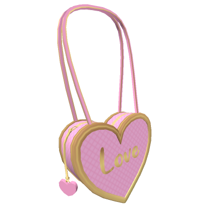Roblox Item Antique Light Pink Love Heart Bag (3.0)
