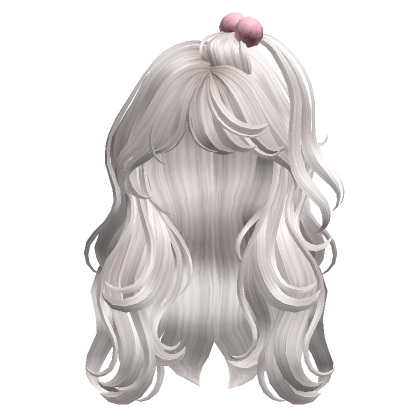 Cute Wavy Hair with Pom poms(Silver)