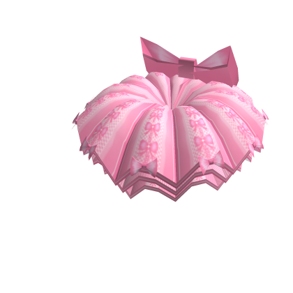 Roblox Item Pink Bow Tutu Skirt