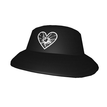 Roblox Item Black Broken Heart Hat