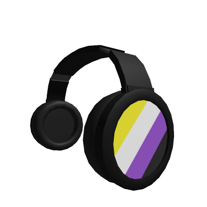 Roblox Item Pride Headphones: Non-Binary