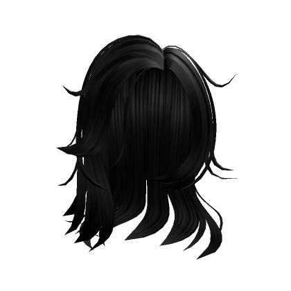 Black Side Swept Girl Hair | Roblox Item - Rolimon's