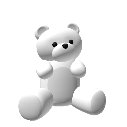 White Cuddly Teddy Bear Roblox