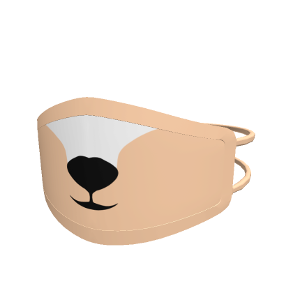 Cute Beige Bear Mask | Roblox Item - Rolimon's