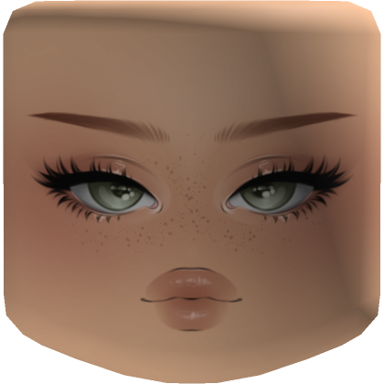 Green Eyes Freckles Face Light Skin Tone | Roblox Item - Rolimon's