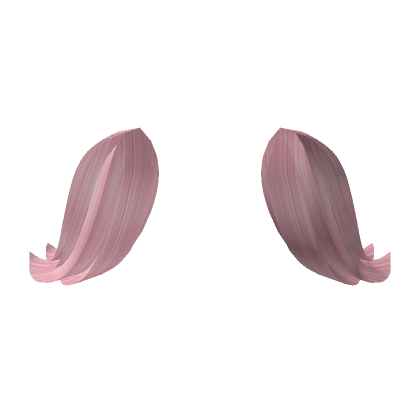 Lowered Hair Ear Tufts (Pink) | Roblox Item - Rolimon's